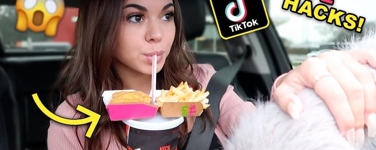 video Tiktok life hacks fast food