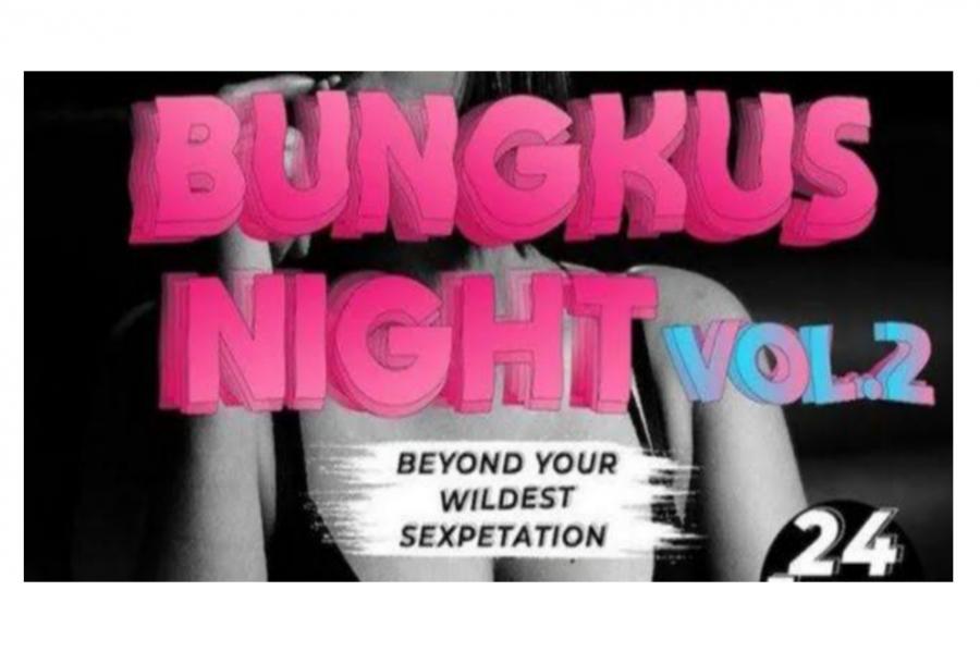 Poster acara Bungkus Night